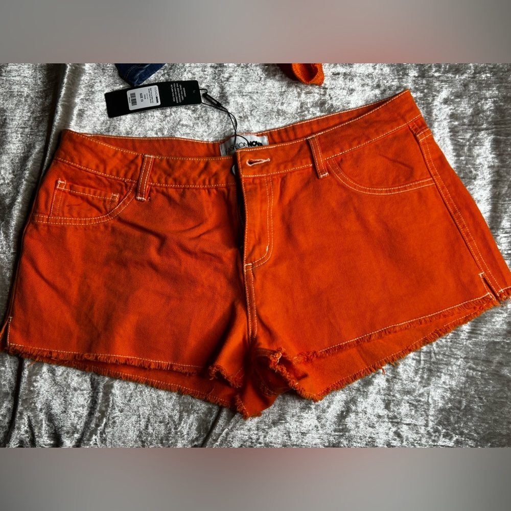 Orange Fashionnova Shorts